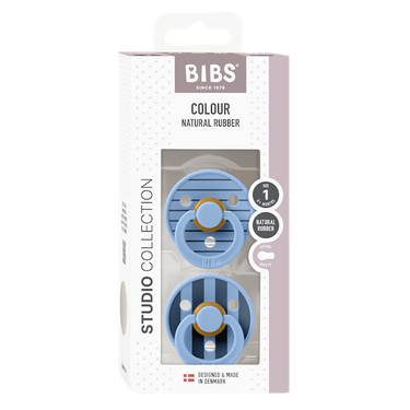 Studio Collection 2 Pack, Pin Sky Blue Mix, Bibs
