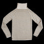 Rib Sweater Stribet, Ivory/Coffee, Esencia Voksen