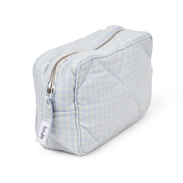 Quiltet Toilettaske, Blue Gingham, Lalaby