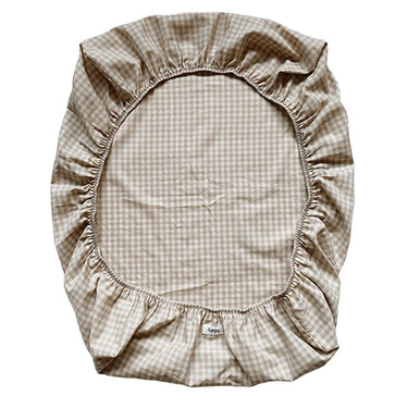 Changing Mat Cover, Beige Gingham, Lalaby