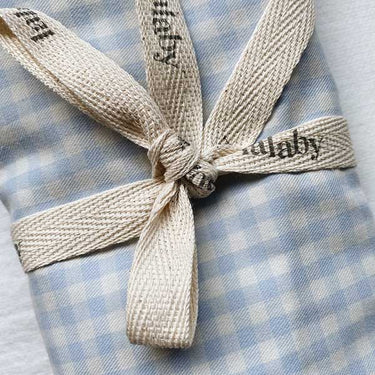 Changing Mat Cover, Blue Gingham, Lalaby