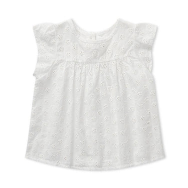 Daisy Top, Broderie Anglaise, Hvid, Lalaby