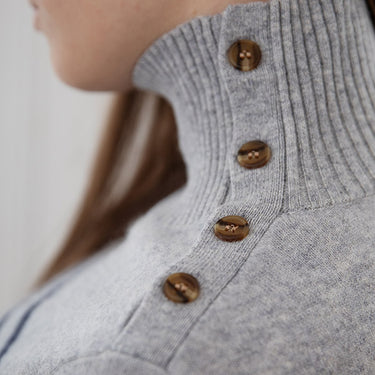 Voksen Opal Sweater, Cashmere, Oxford Stripe, Holmm