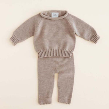 Baby Sweater Georgette, Sand, Hvid